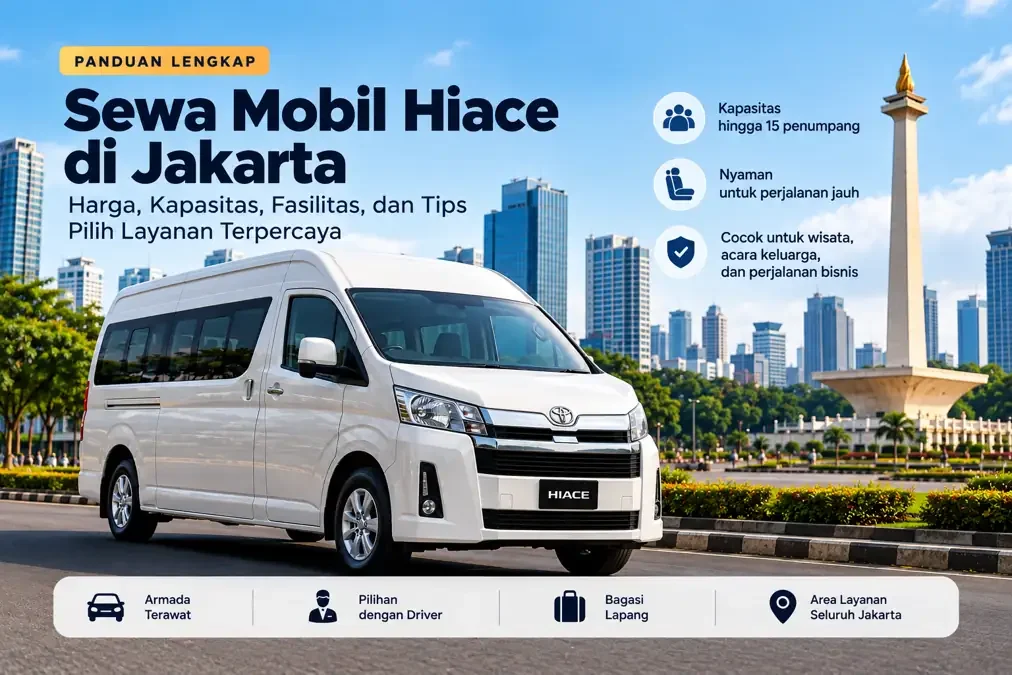 Harga sewa Hiace Jakarta per hari, ilustrasi Toyota Hiace Commuter untuk rombongan