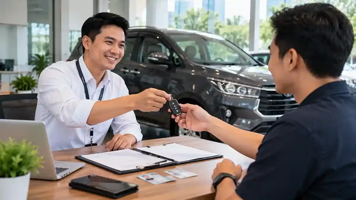 Syarat sewa mobil lepas kunci: penyerahan kunci dan pemeriksaan dokumen penyewa